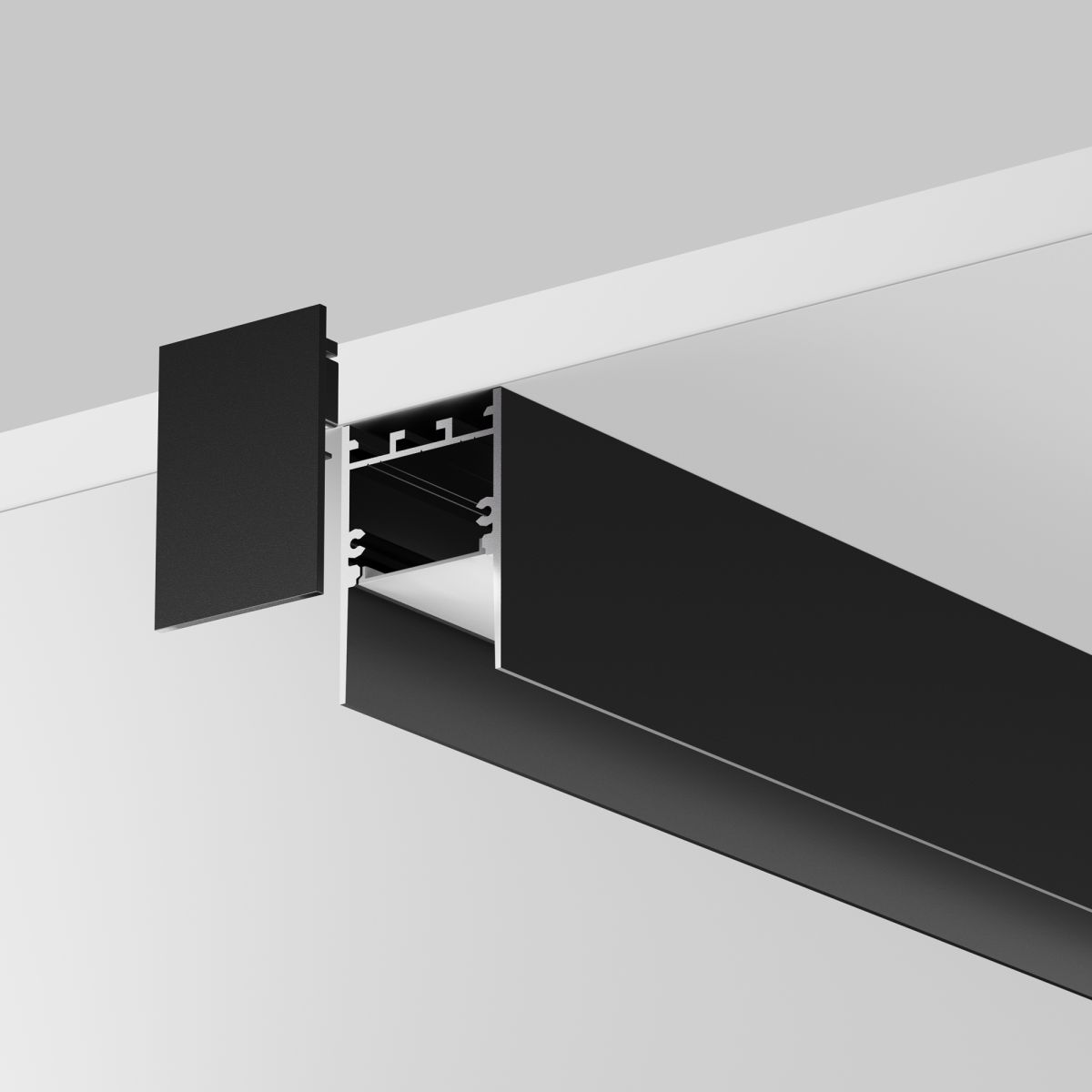 Алюминиевый профиль накладной-подвесной 35x51 Led Strip ALM-3551-B-2M 633011