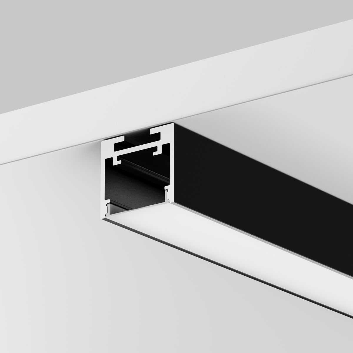 Алюминиевый профиль накладной-подвесной Led Strip ALM-2522-B-2M 633013