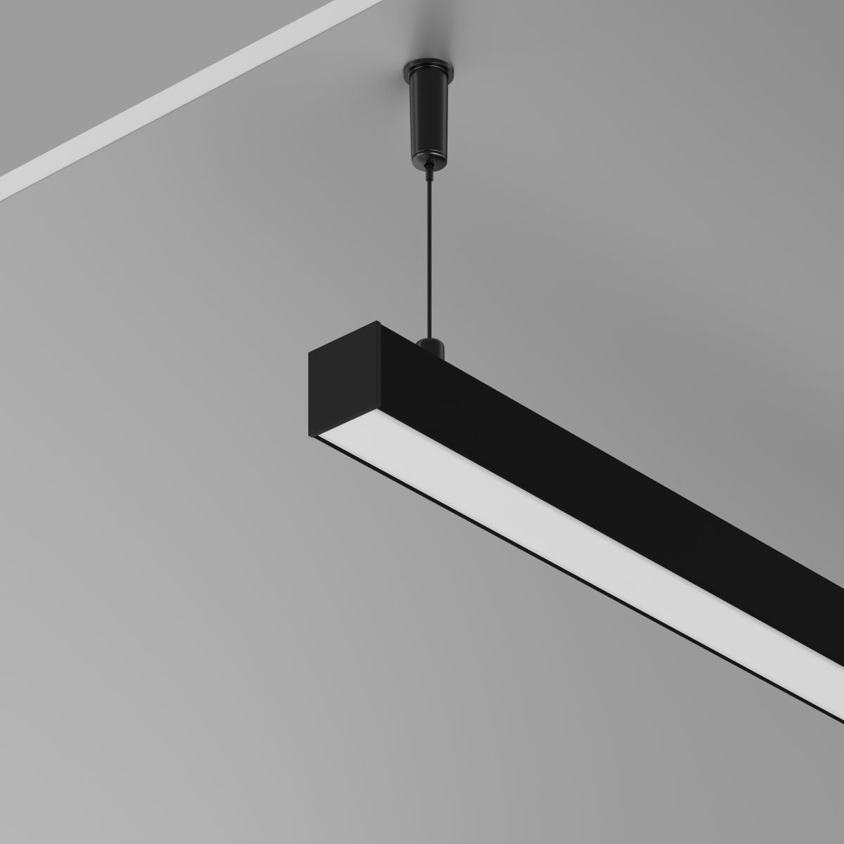 Алюминиевый профиль накладной-подвесной Led Strip ALM-2522-B-2M 633013