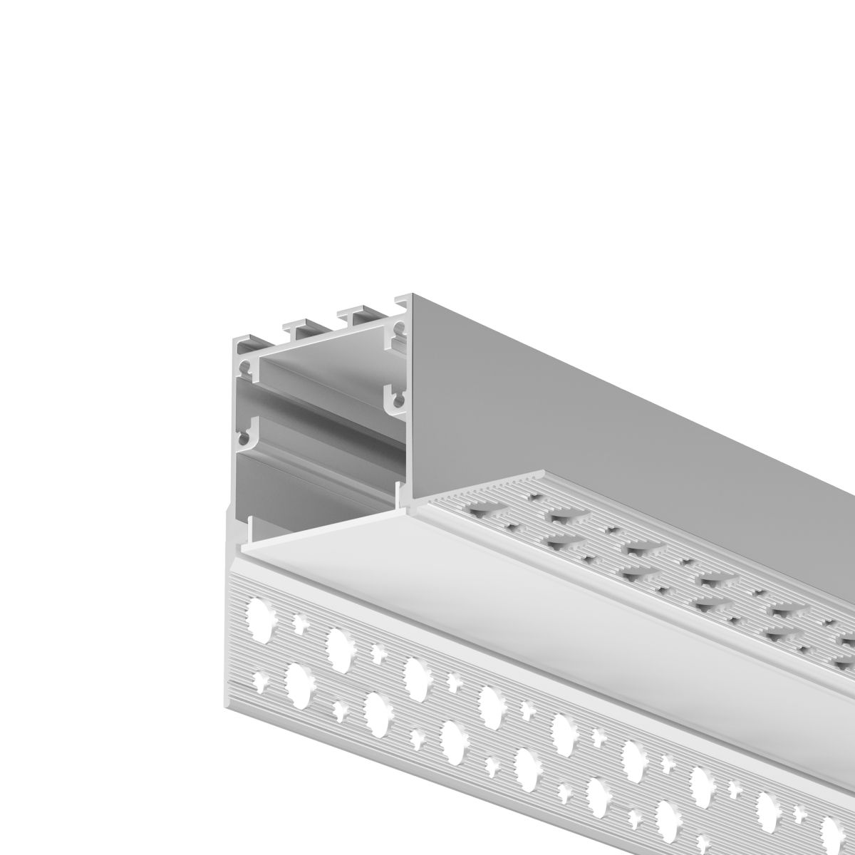 Алюминиевый профиль встраиваемый скрытого монтажа 59x59 Led Strip ALM-5959-S-2M 636014