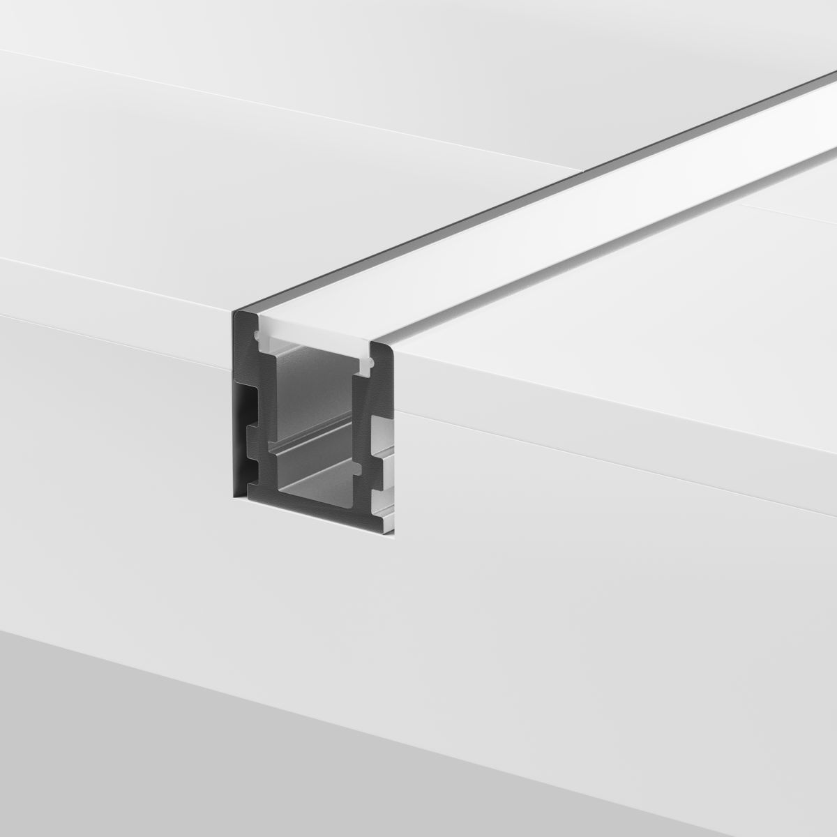 Алюминиевый профиль встраиваемый в пол 26x26 Led Strip ALM-2626-S-2M 636016