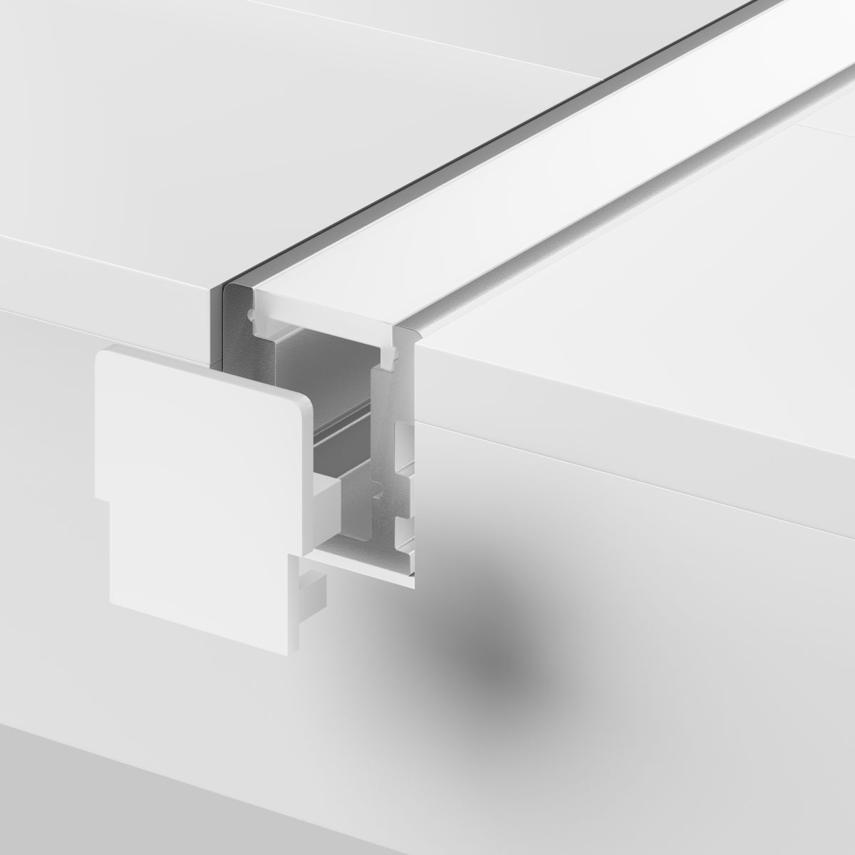 Алюминиевый профиль встраиваемый в пол 26x26 Led Strip ALM-2626-S-2M 636016