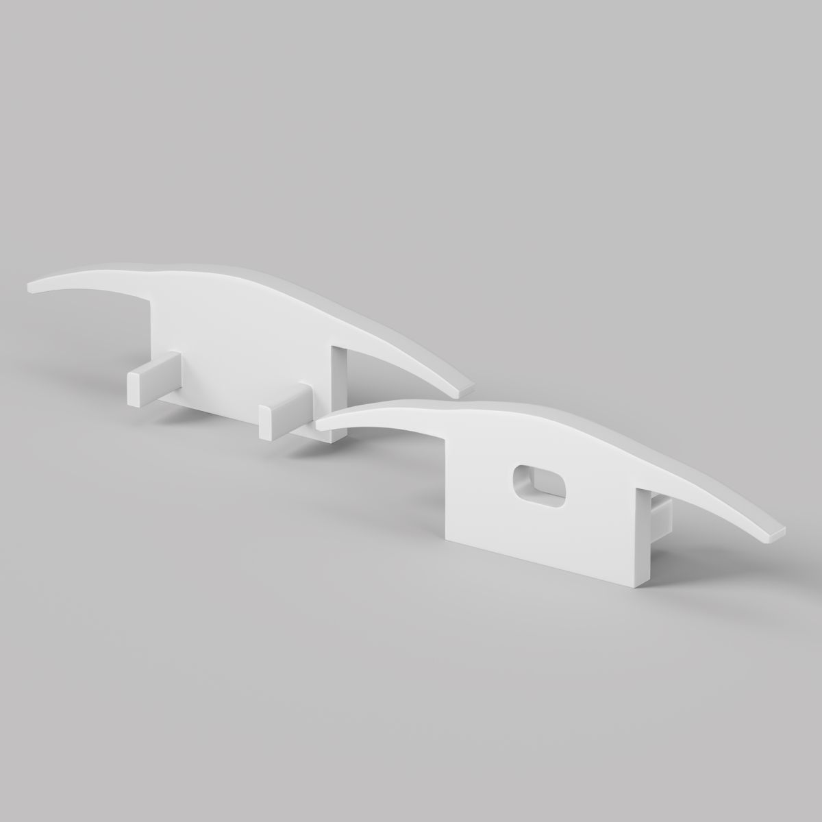 Комплект заглушек (для профиля ALM-3710-S-2M) 2 шт Led Strip 642085