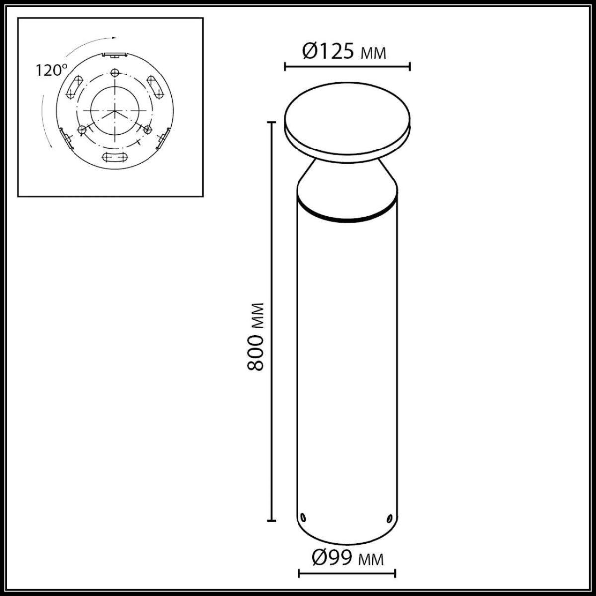Ландшафтный светильник Nature Coil 7119/12GLA