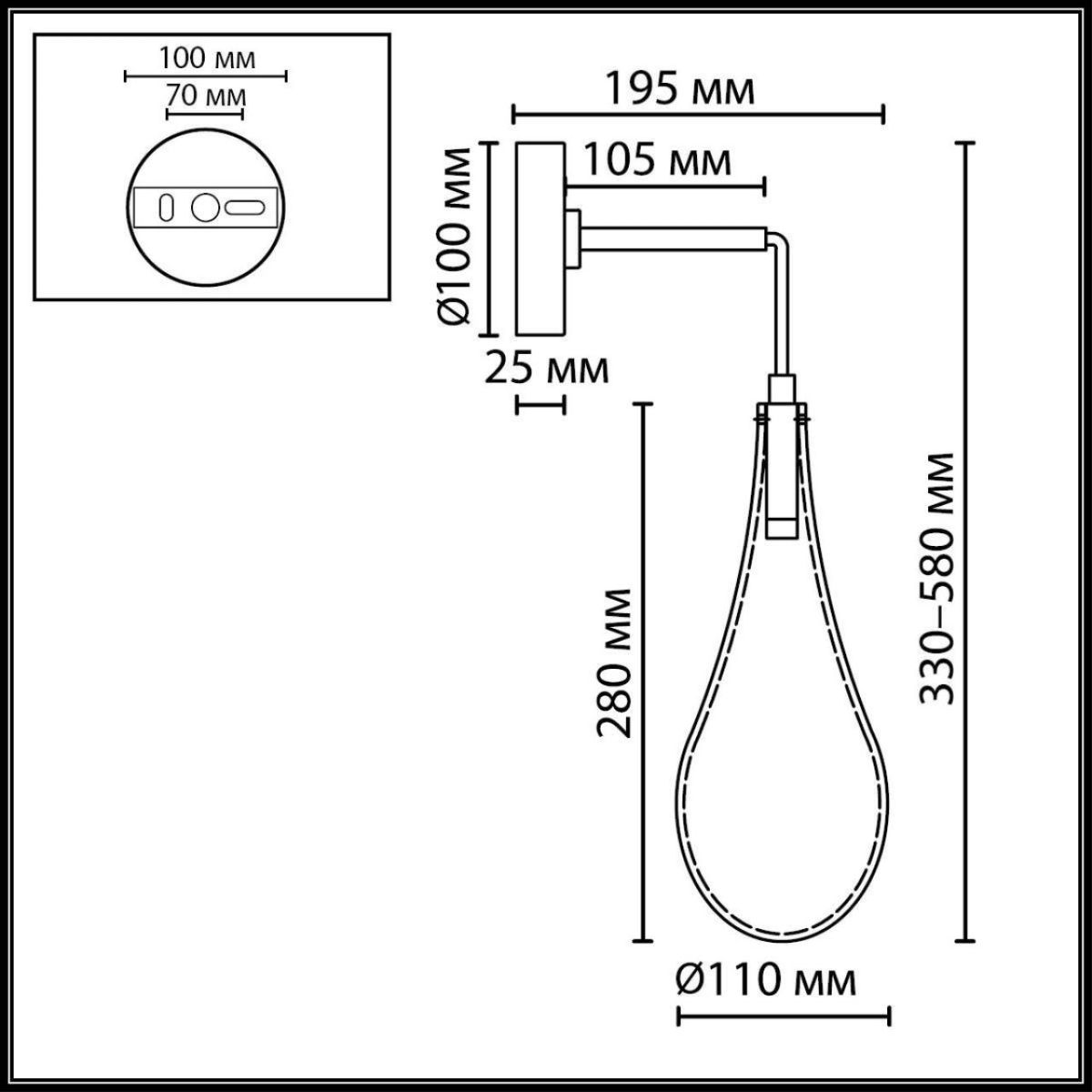 Бра L-Vision Incanto 7148/5WL