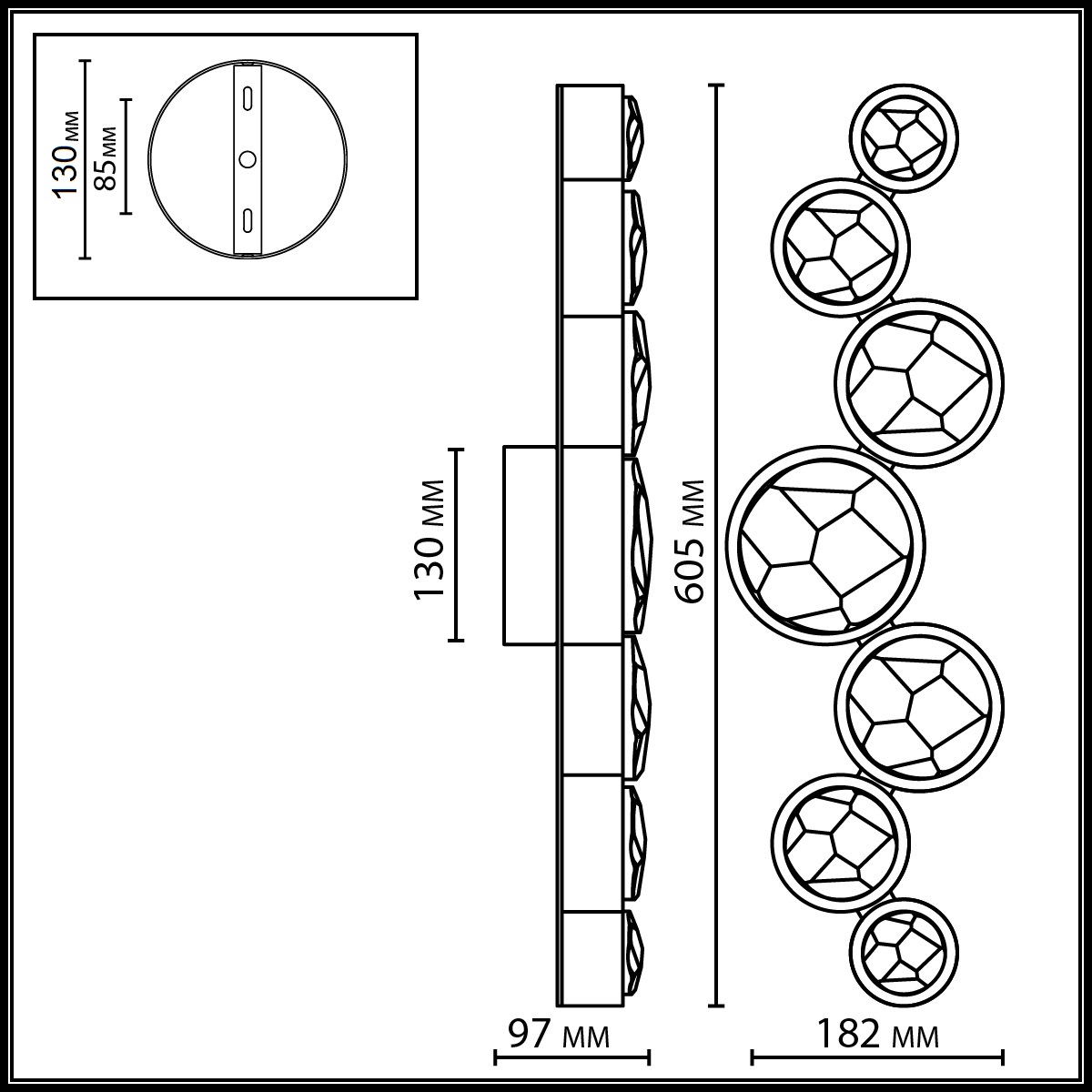 Настенный светильник L-Vision Spilla 7174/15WLA