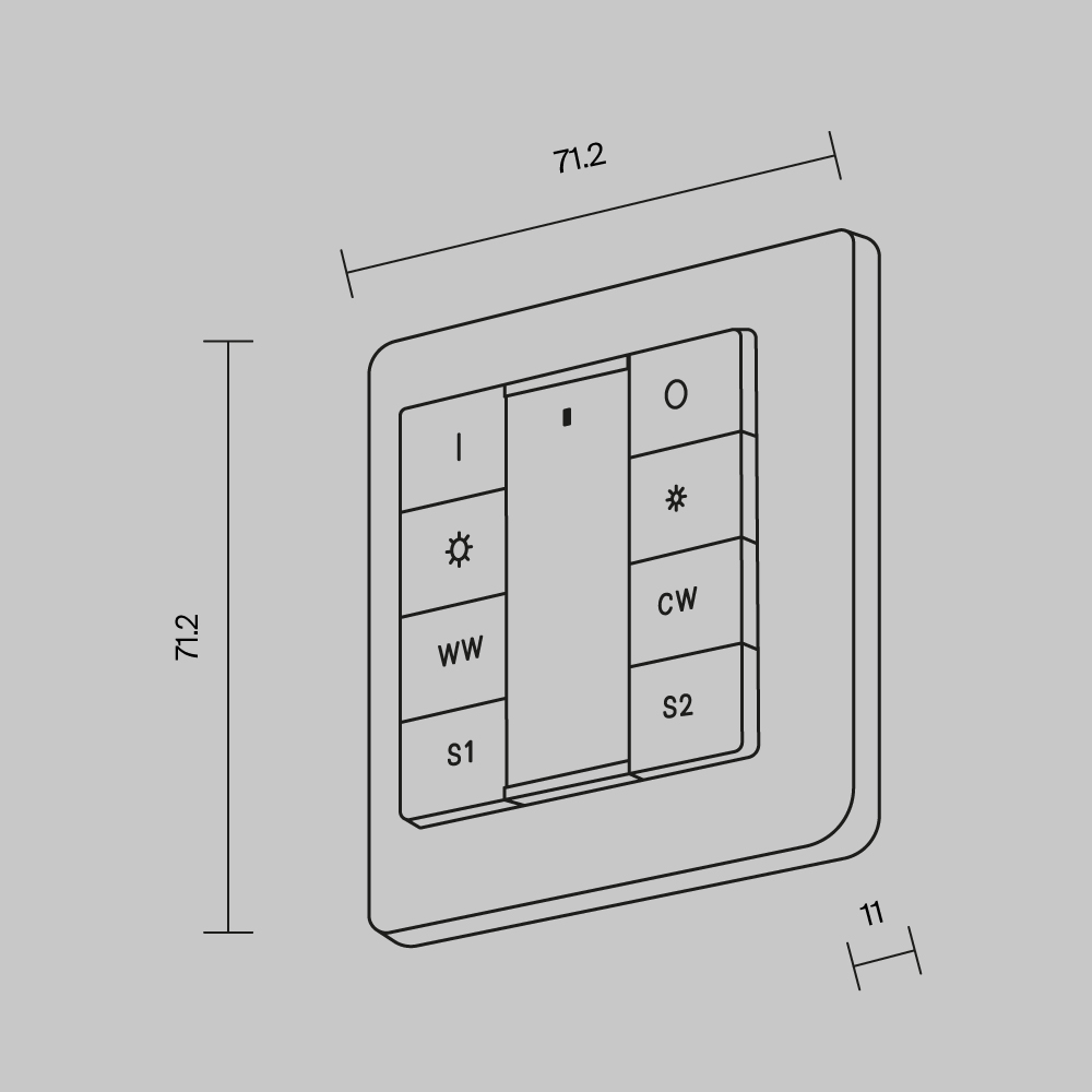 Панель управления Lighting control 721053