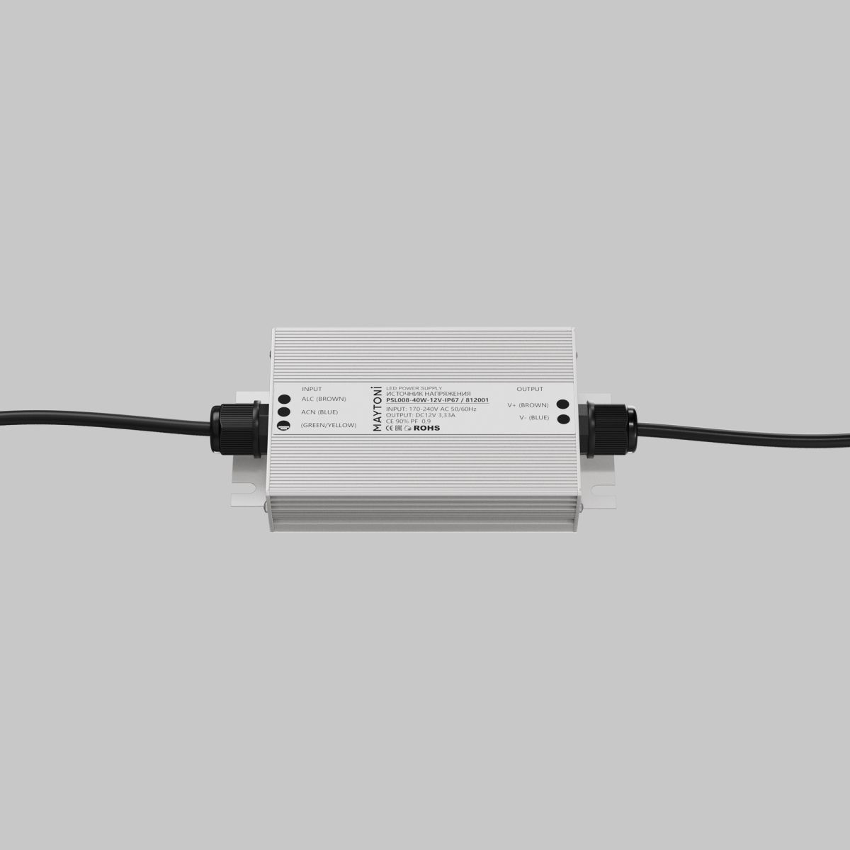 Блок питания Led Strip PSL008 12В 40Вт IP67 812001