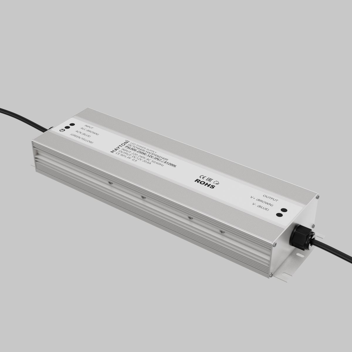 Блок питания Led Strip PSL008 12В 250Вт IP67 812006