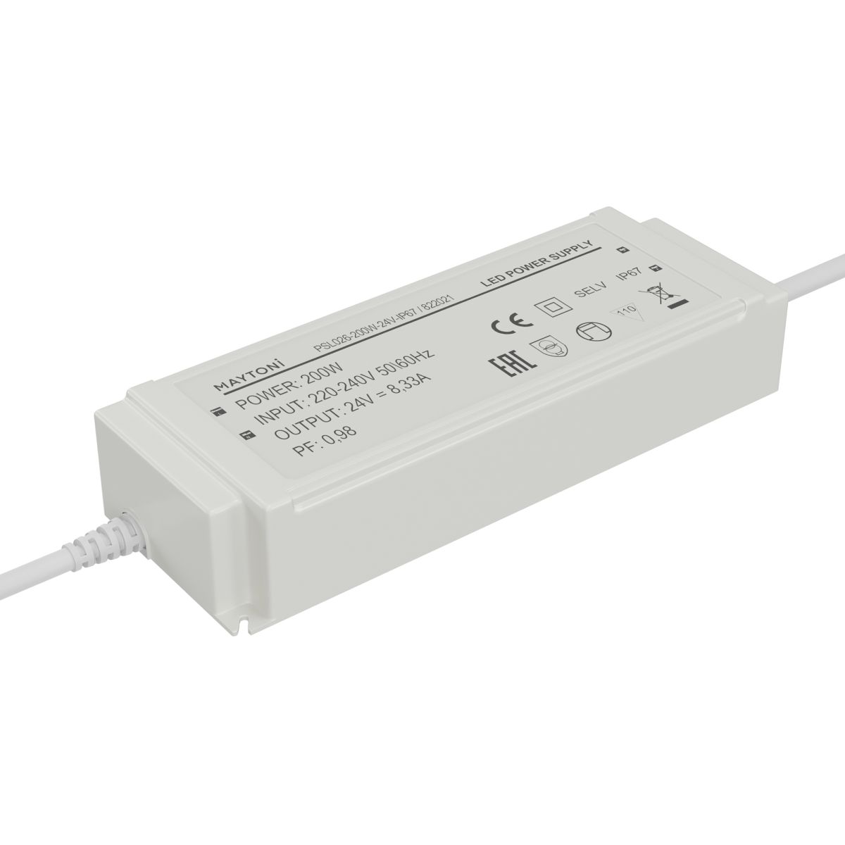 Источник напряжения Led Strip PSL026 24В 200Вт IP67 822021