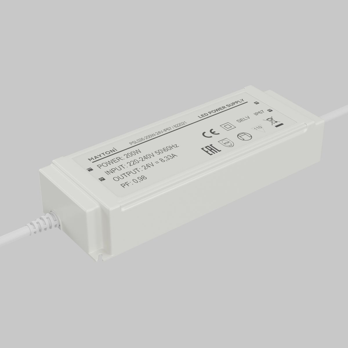 Источник напряжения Led Strip PSL026 24В 200Вт IP67 822021
