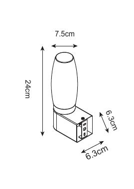 Подсветка для зеркал Aqua-bastone A1209AP-1BK
