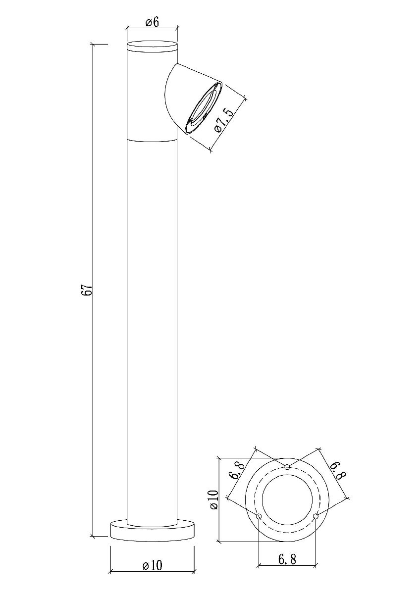 Ландшафтный светильник Brooklyn A2063PA-1BK