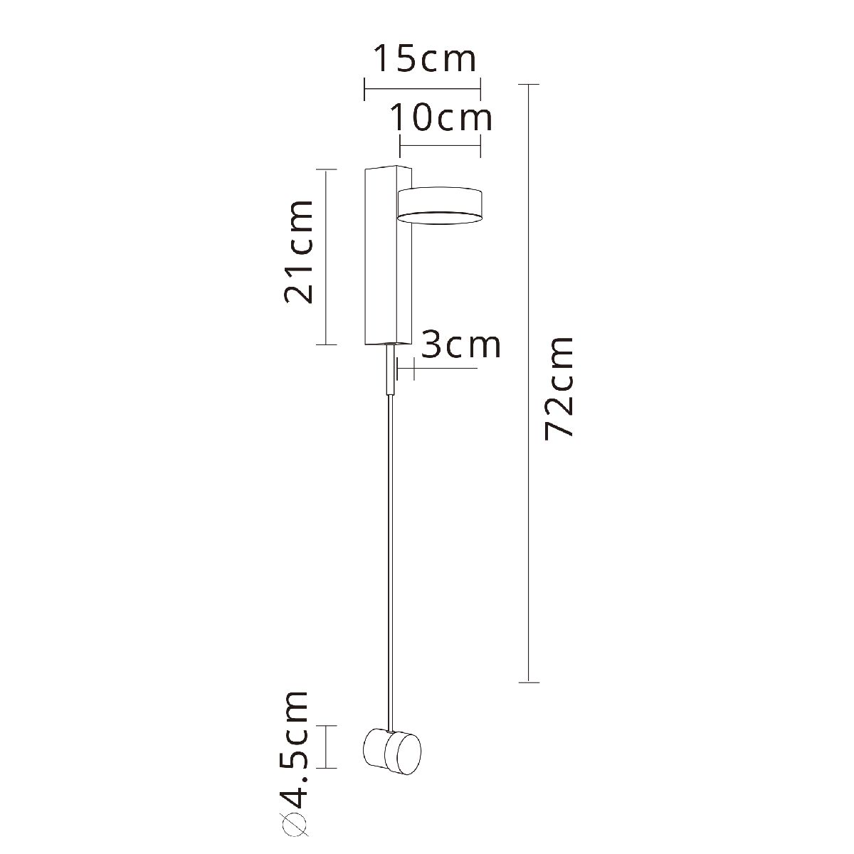 Настенный светильник Mirach A2142AP-10BK