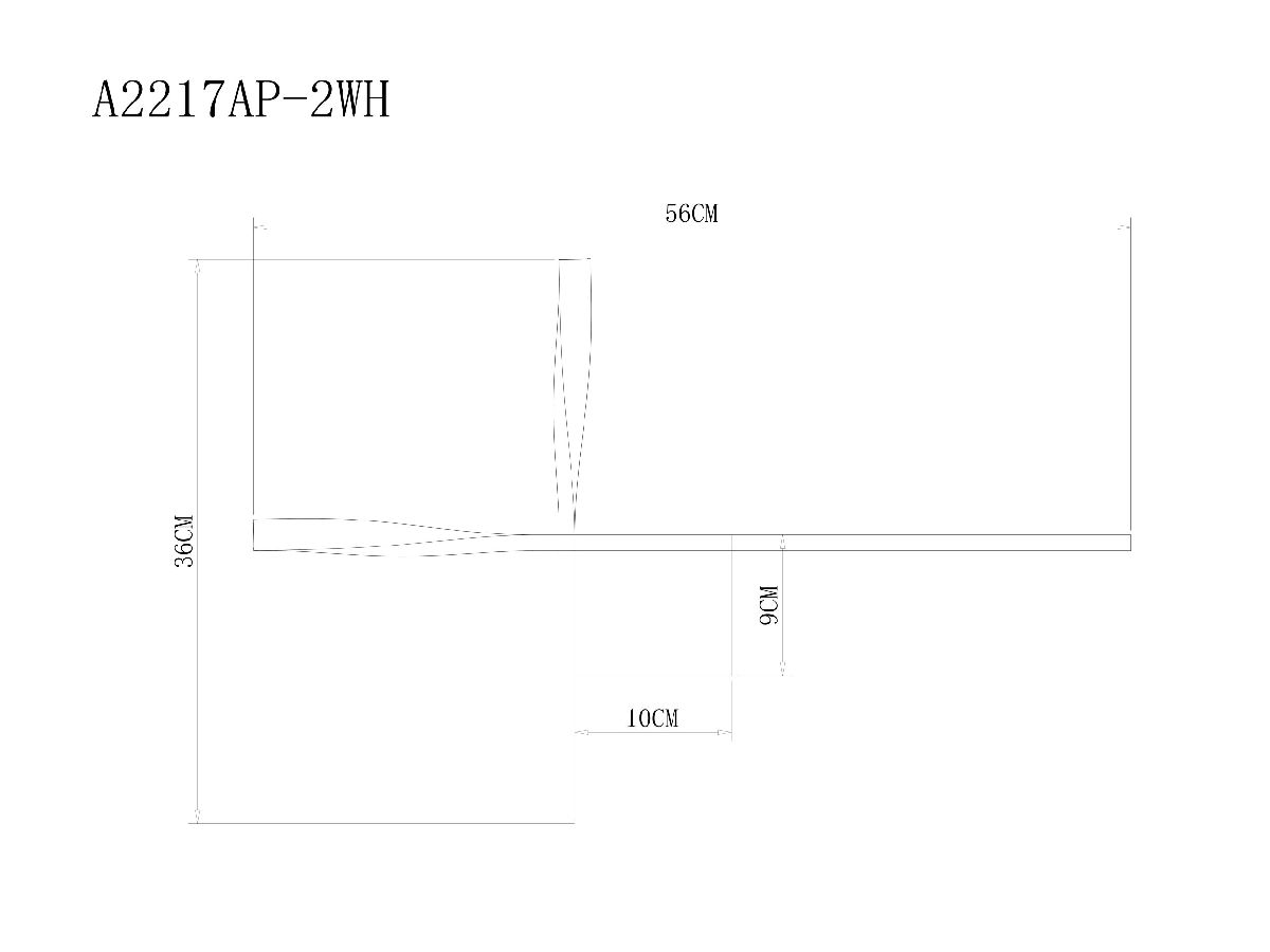 Настенный светильник Acrux A2217AP-2WH