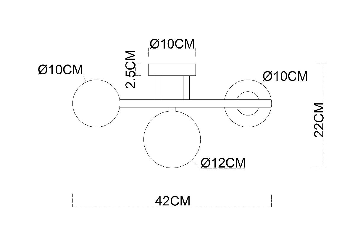 Бра Gemini A2243PL-3BK