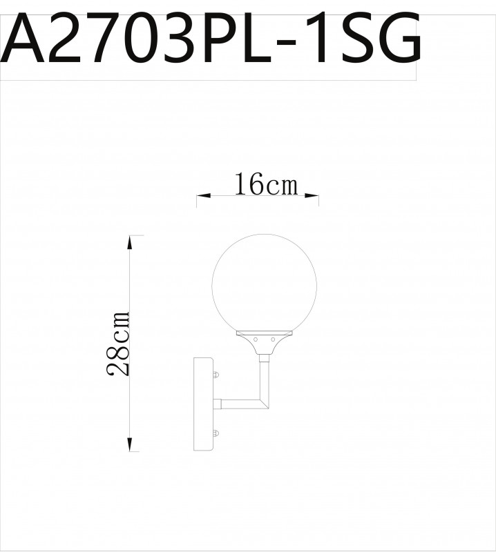 Бра A2703AP-1SG