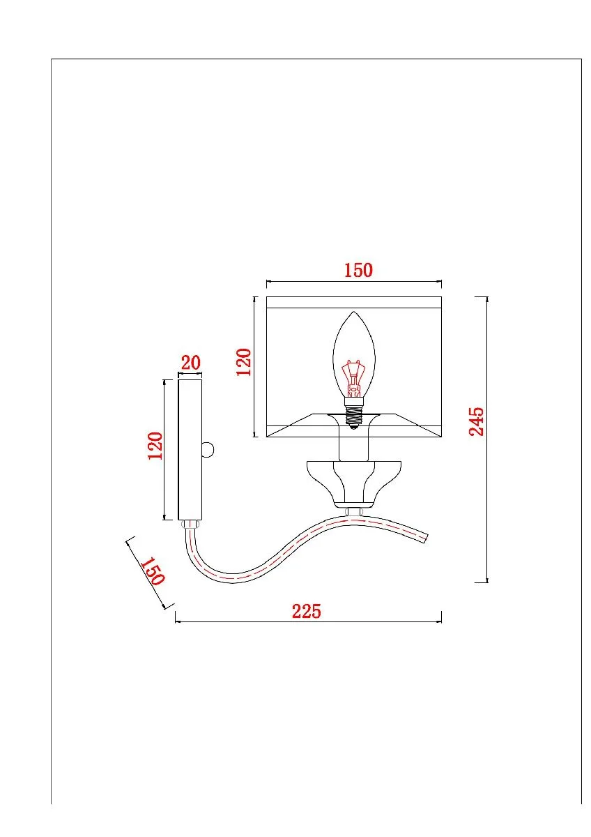 Бра Alhena A4091AP-1CC