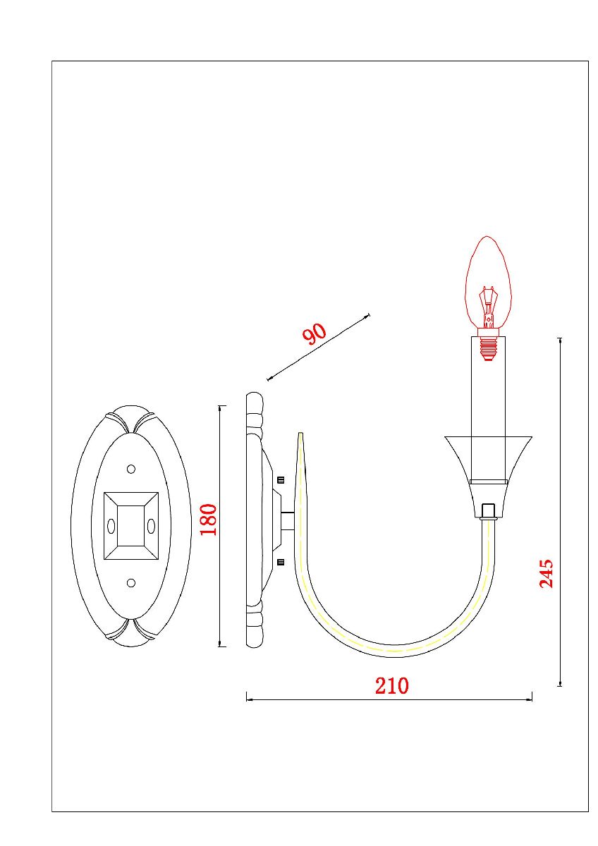 Бра Collinetta A4094AP-1WH