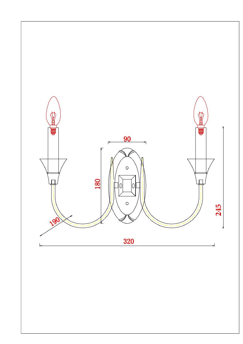 Бра Collinetta A4094AP-2WH