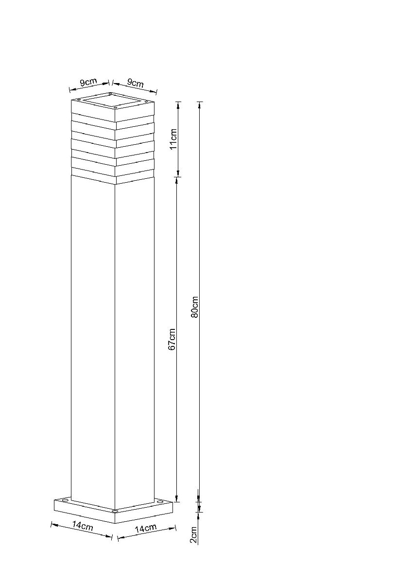 Ландшафтный светильник Heather A4418PA-1BK
