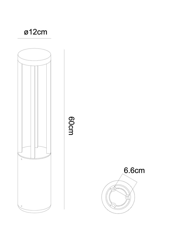 Ландшафтный светильник Carcassa A4666PA-1BK