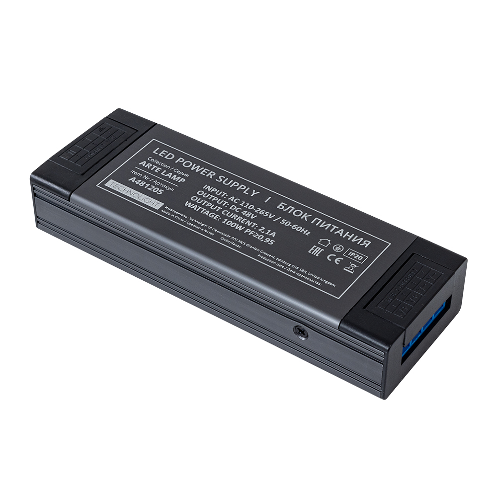 Блок питания 100Вт DC48В 2.08А IP20 A481205N