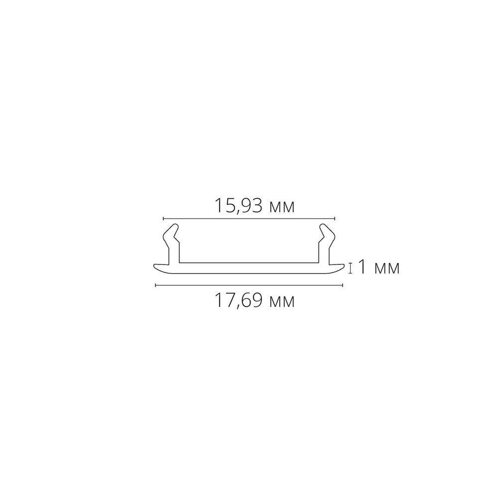Декоративная вставка для шинопровода Track Accessories A540106С