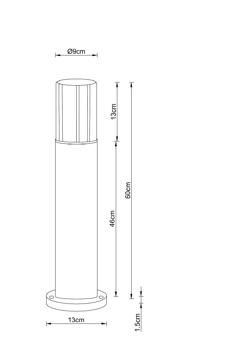 Ландшафтный светильник Seginus A6515PA-1BK