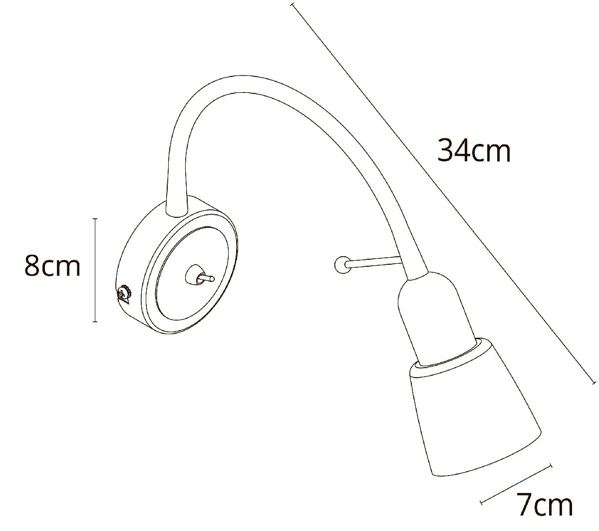 Бра Lettura A7009AP-1BK