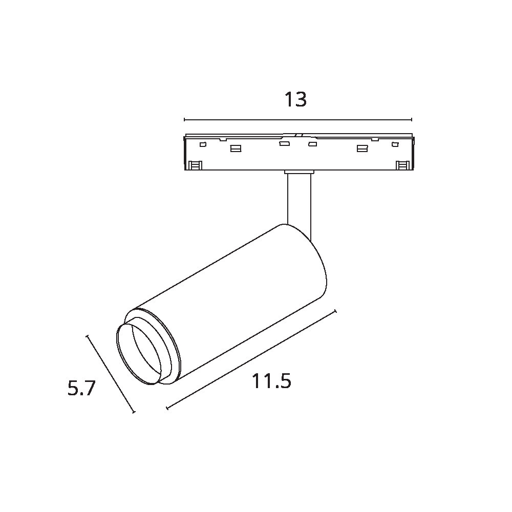 Трековый магнитный светильник Optima A7276PL-1WH
