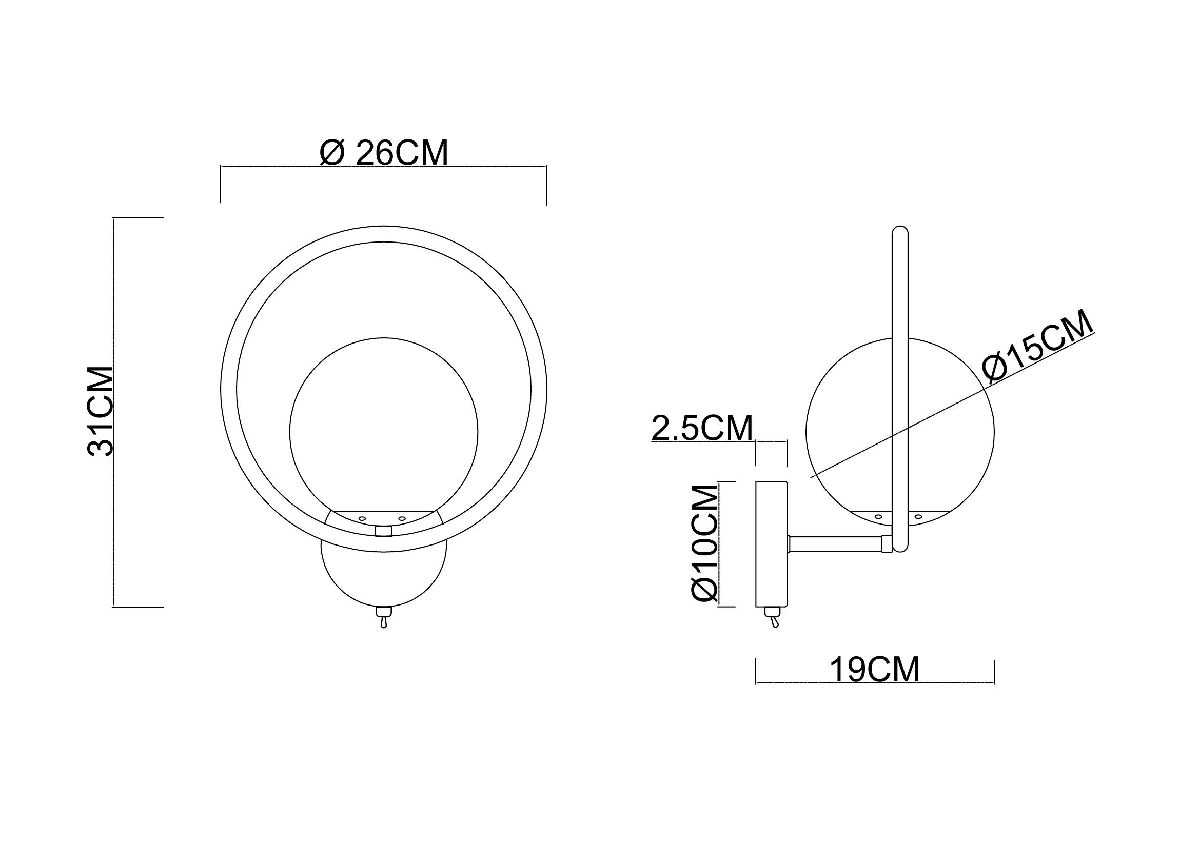 Бра Matisse A7741AP-1BK