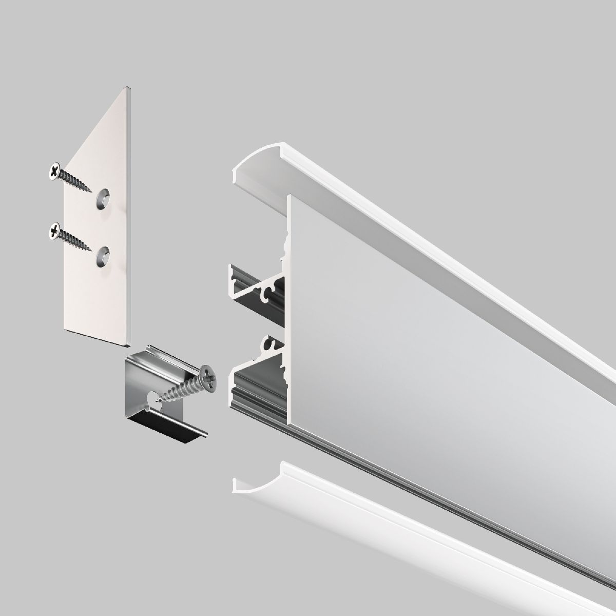 Алюминиевый профиль Led strip ALM-1848-S-2M