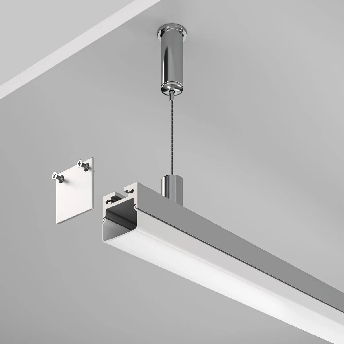 Алюминиевый профиль Led strip ALM-2020B-S-2M