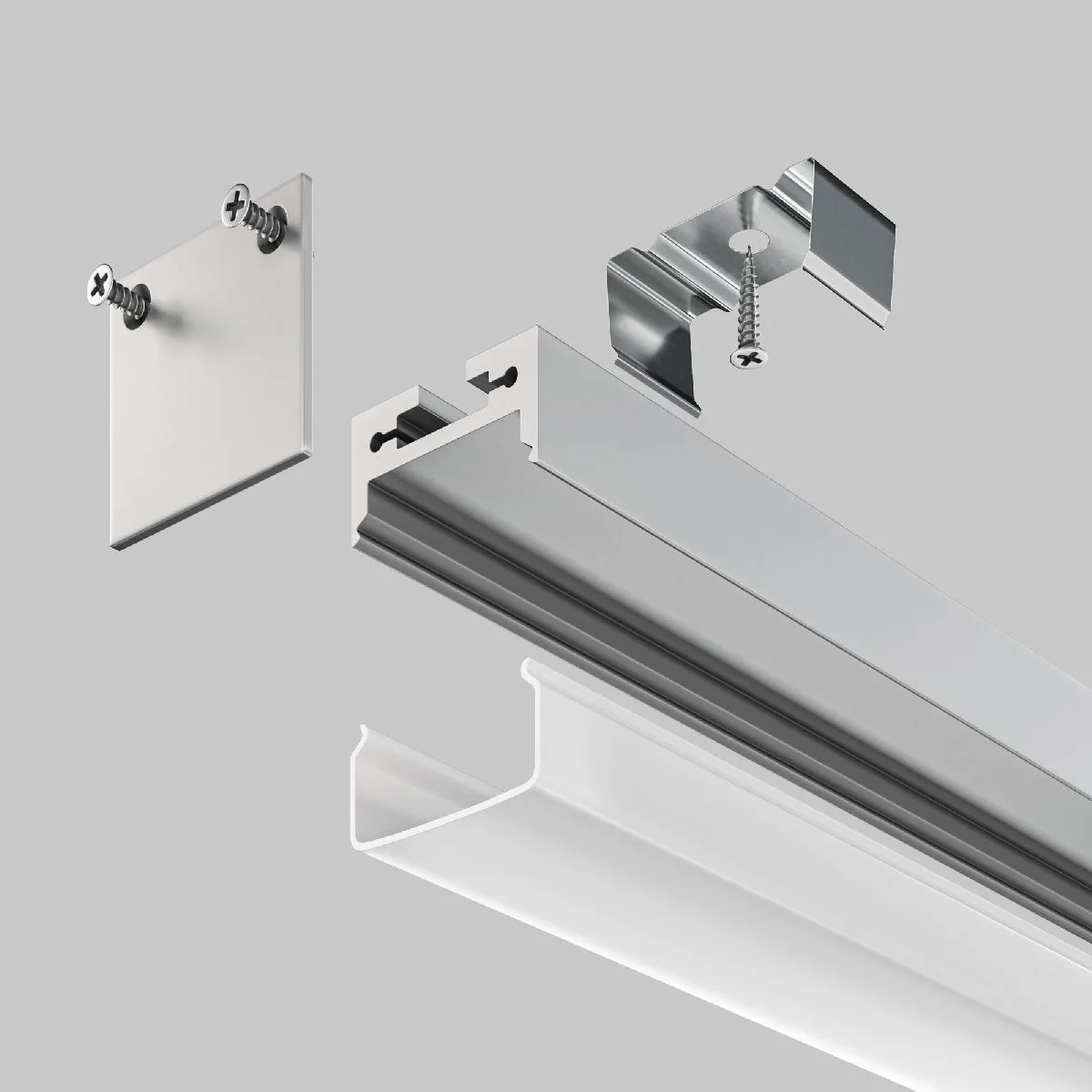 Алюминиевый профиль Led strip ALM-2020B-S-2M