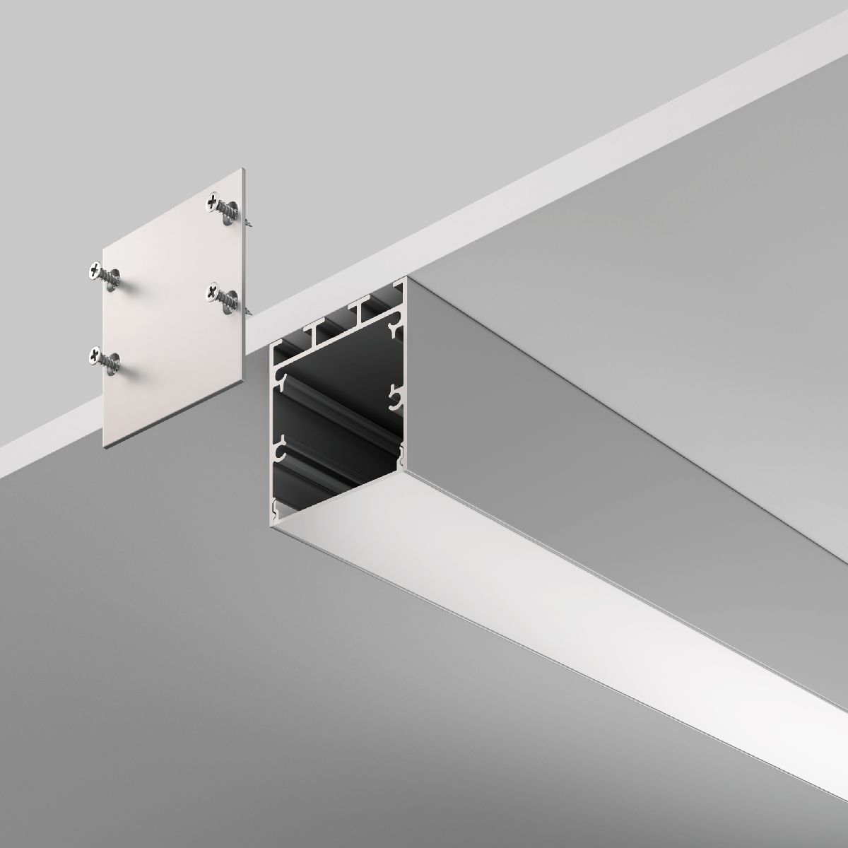 Алюминиевый профиль Led strip ALM-3535B-S-2M