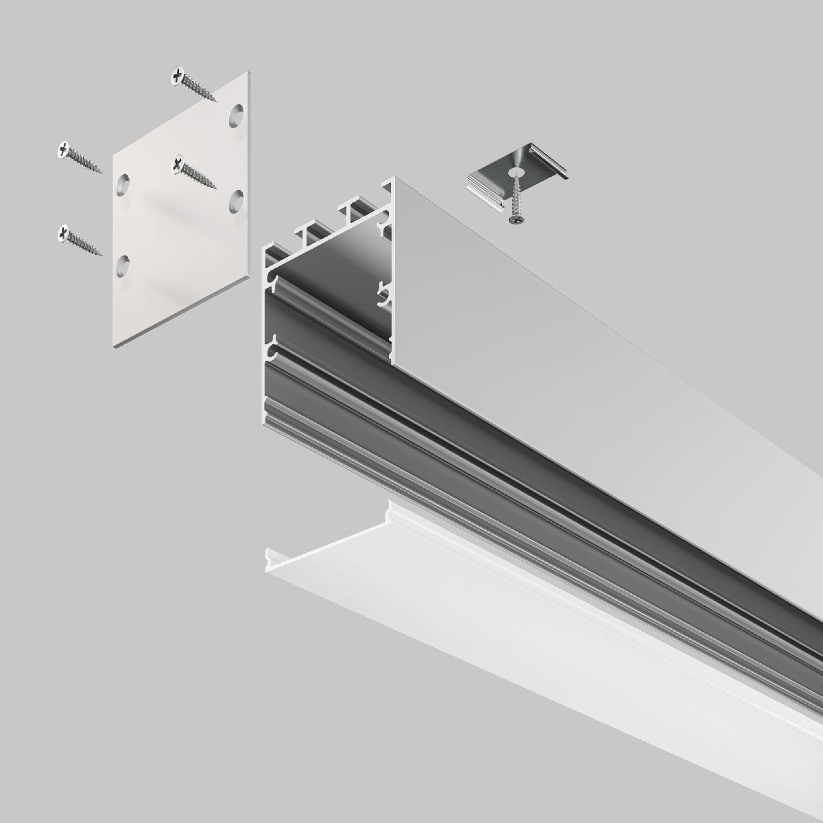 Алюминиевый профиль Led strip ALM-3535B-S-2M