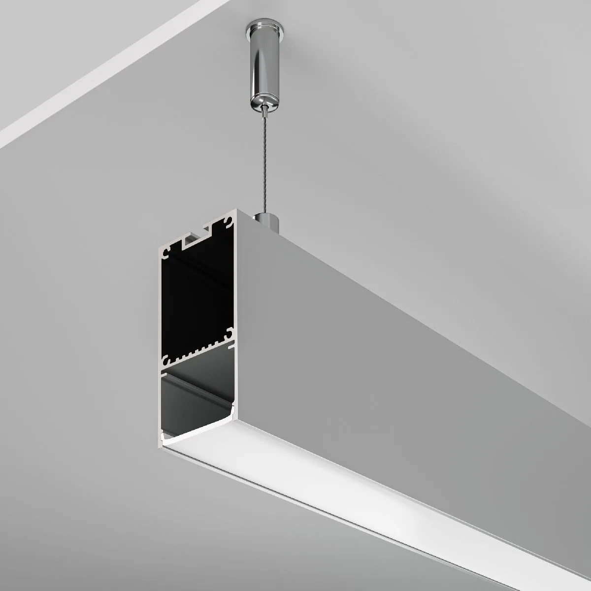 Алюминиевый профиль Led strip ALM-3566-S-2M