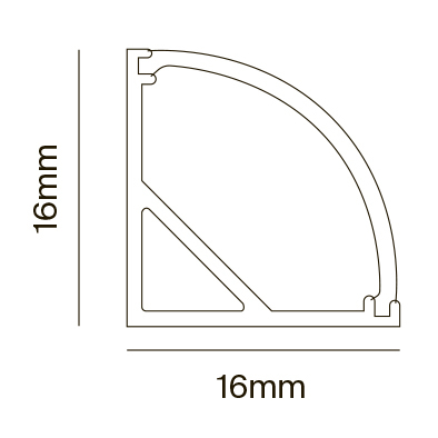 Алюминиевый профиль Technical ALM008S-2M