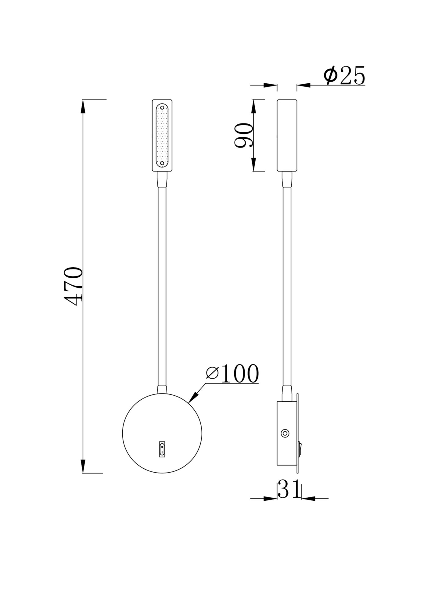 Бра Stem C035WL-L3W3K