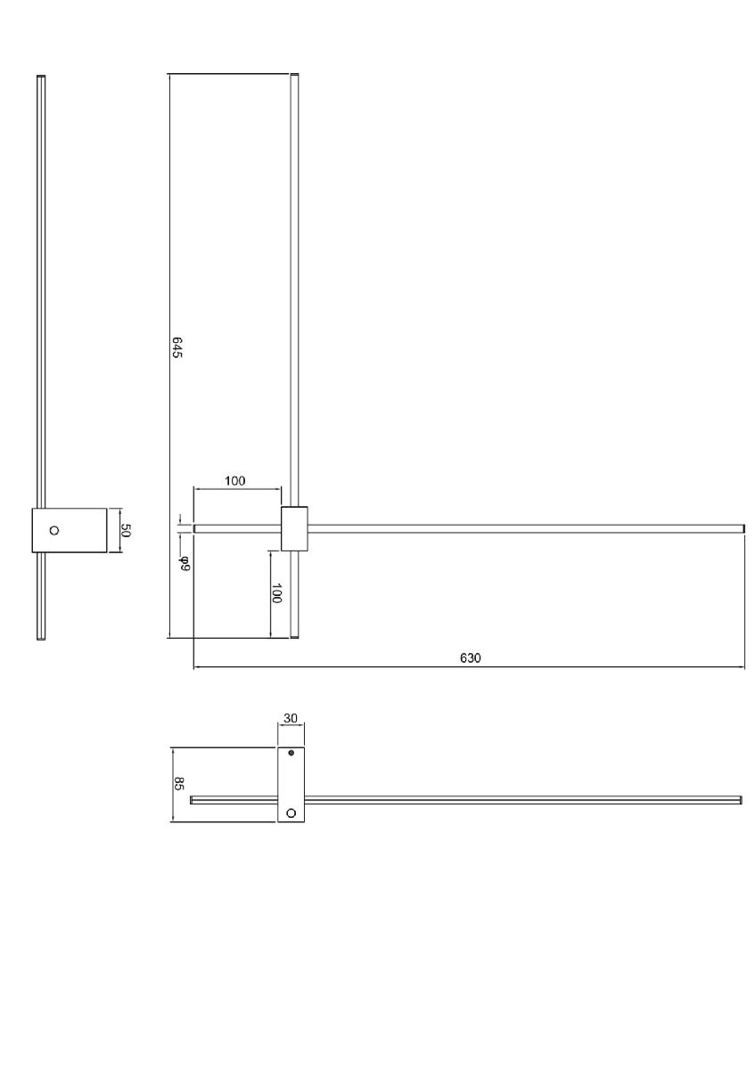 Бра Technical Pars C070WL-L12GB3K