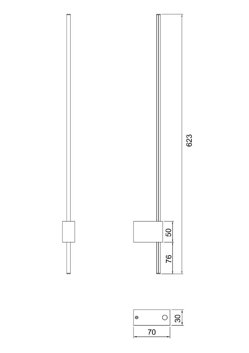 Бра Technical Pars C070WL-L6GB3K