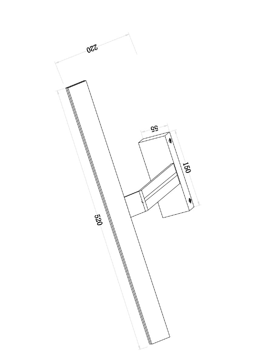 Подсветка для зеркал Decart MIR010WL-L12B4K