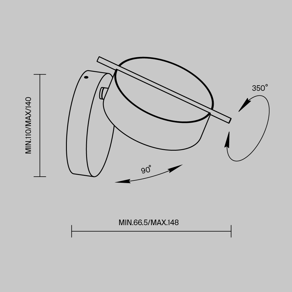 Настенный светильник Nuance MOD180WL-L4W3K