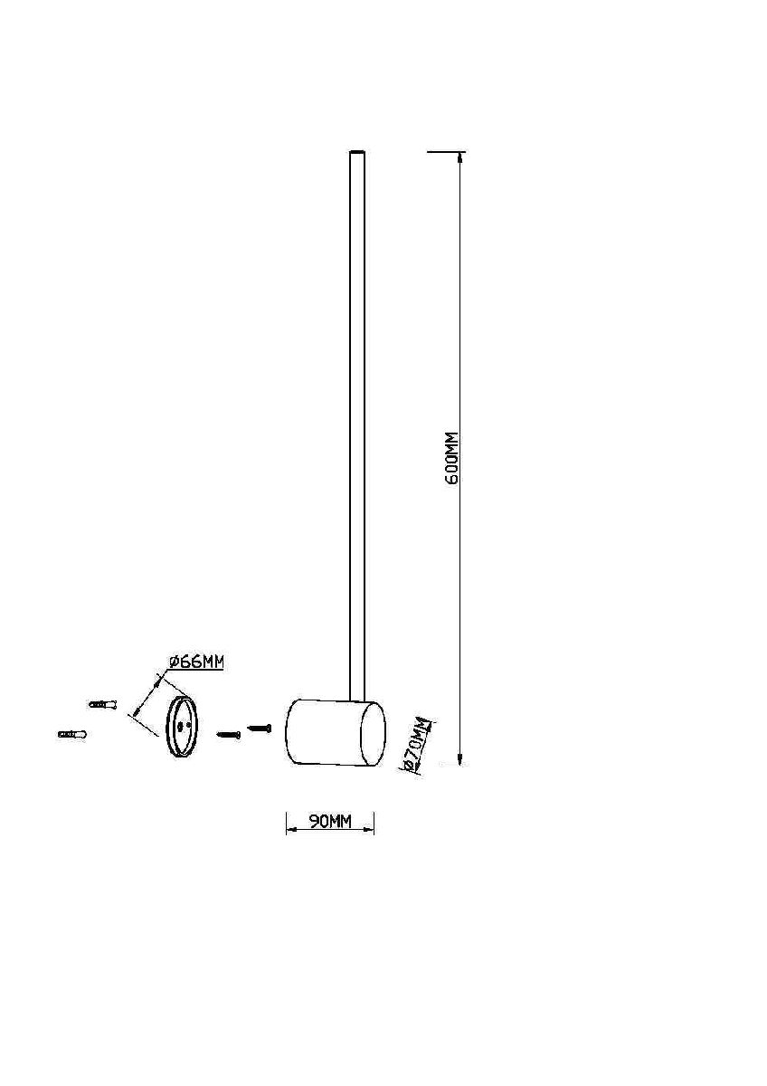 Настенный светильник Light stick MOD237WL-L6B3K