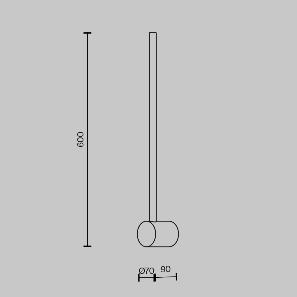 Настенный светильник Light stick MOD237WL-L6BS3K