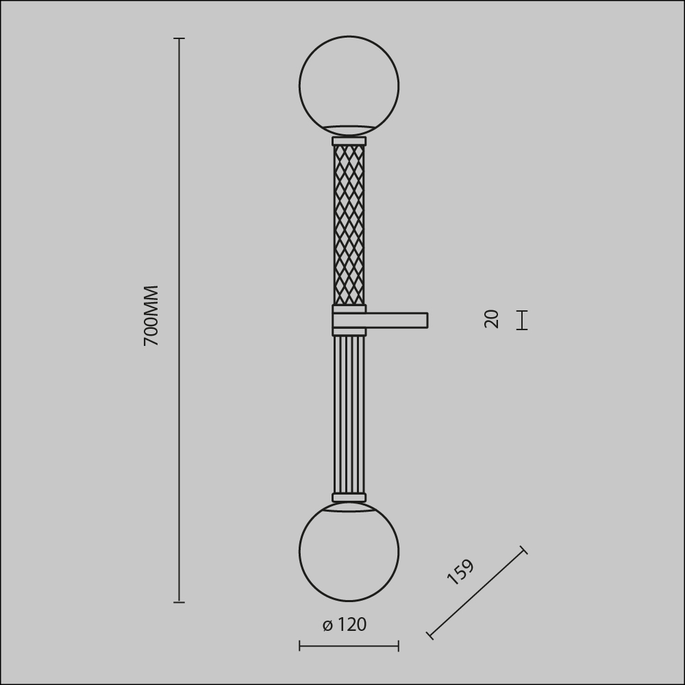 Бра Teatro MOD287WL-02BS