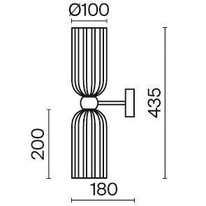 Бра Antic MOD302WL-02GR