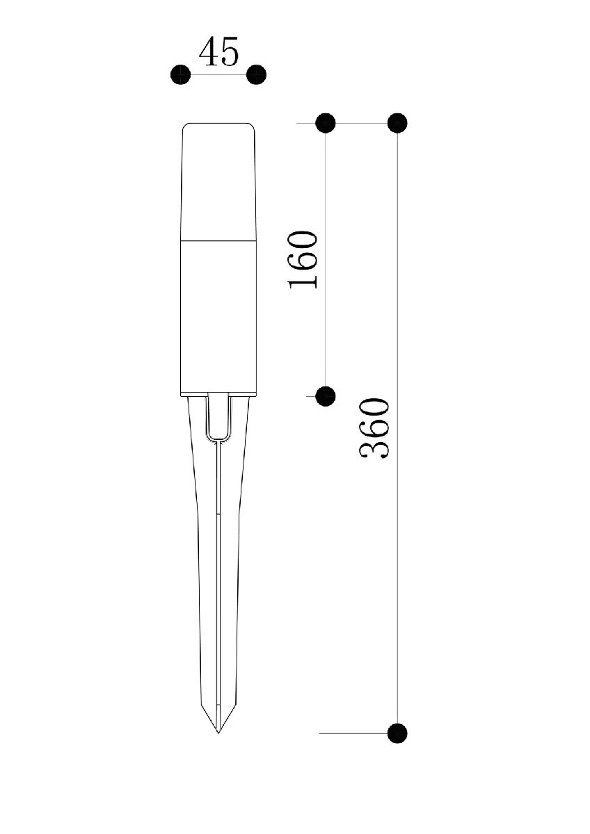 Ландшафтный светильник Talpa O416FL-L3B3K