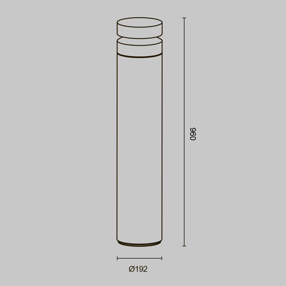 Ландшафтный светильник Betone O469FL-L20CM3K1